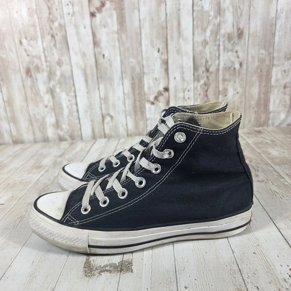 Converse Chuck Taylor All Star High Top Black Canvas Sneakers M9160 Womens 7.5 - Picture 4 of 8